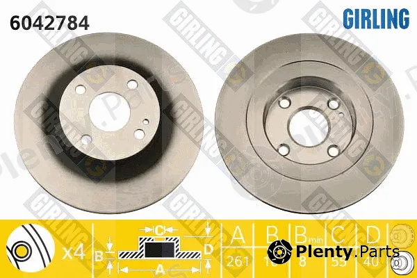Girling 6042784 — Brake Disc