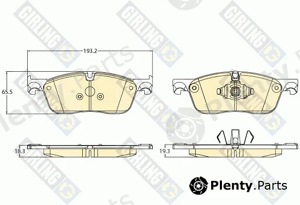 Girling 6121192 — Brake Pad Set, disc brake