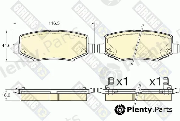 Girling 6135656 — Brake Pad Set, disc brake