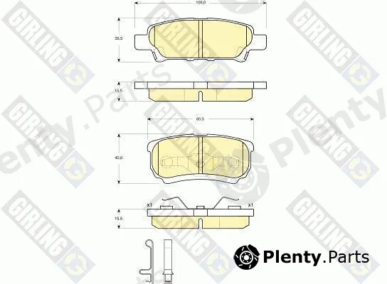 Girling 6133419 — Brake Pad Set, disc brake