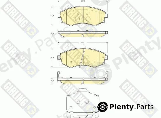 Girling 6133659 — Brake Pad Set, disc brake