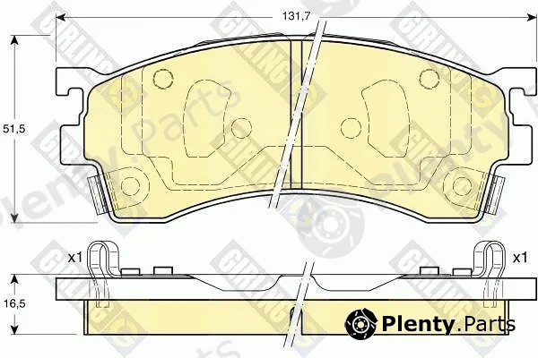 Girling 6131929 — Brake Pad Set, disc brake