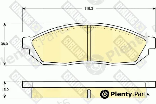 Girling 6102549 — Brake Pad Set, disc brake