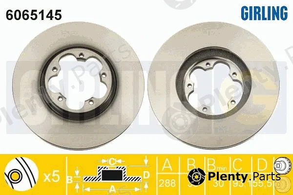 Girling 6065145 — Brake Disc