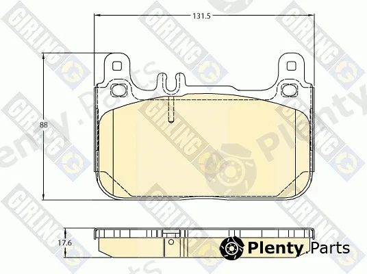 Girling 6121176 — Brake Pad Set, disc brake
