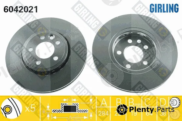 Girling 6042021 — Brake Disc