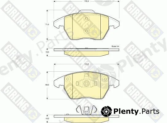 Girling 6116052 — Brake Pad Set, disc brake
