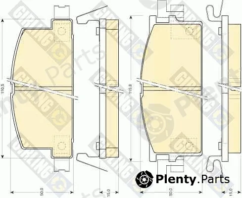 Girling 6107809 — Brake Pad Set, disc brake