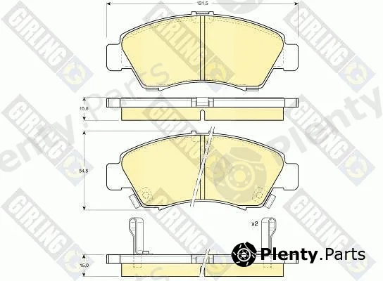 Girling 6111649 — Brake Pad Set, disc brake