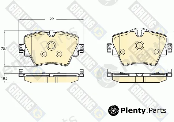 Girling 6120981 — Brake Pad Set, disc brake