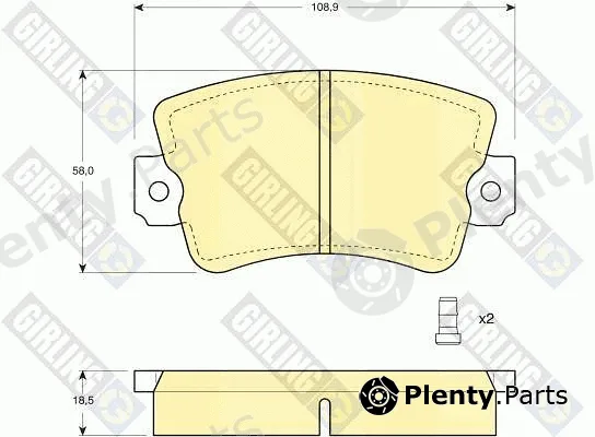Girling 6102433 — Brake Pad Set, disc brake