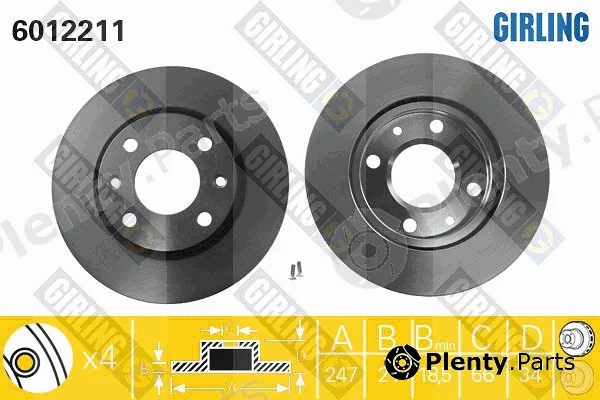 Girling 6012211 — Brake Disc