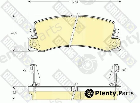 Girling 6111689 — Brake Pad Set, disc brake