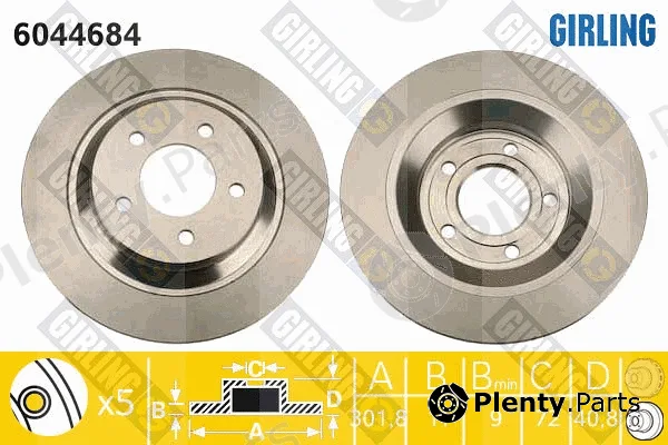 Girling 6044684 — Brake Disc