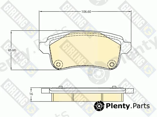 Girling 6121361 — Brake Pad Set, disc brake