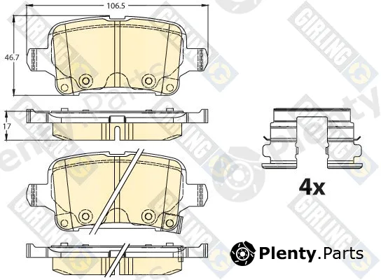 Girling 6121801 — Brake Pad Set, disc brake