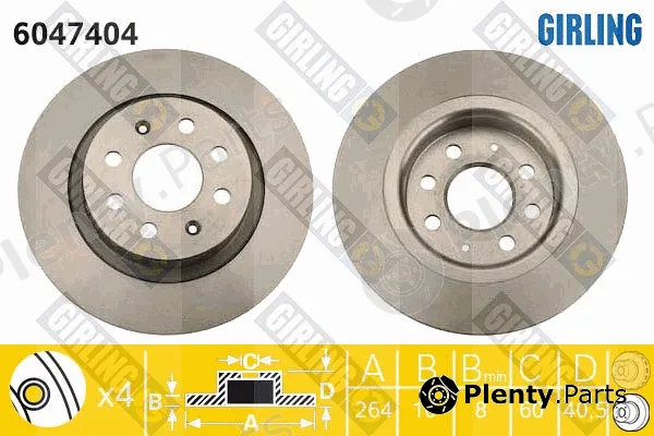 Girling 6047404 — Brake Disc