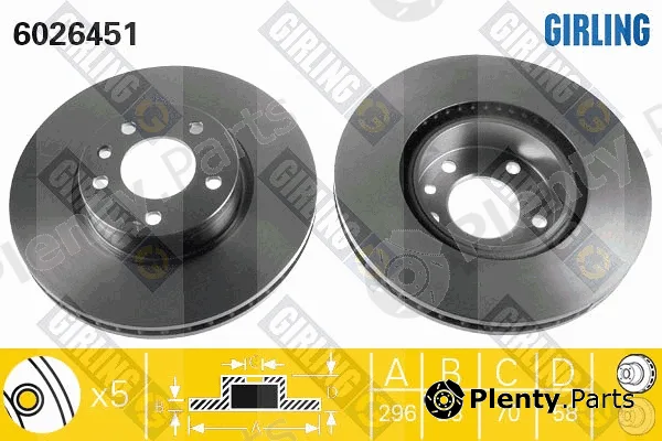 Girling 6026451 — Brake Disc