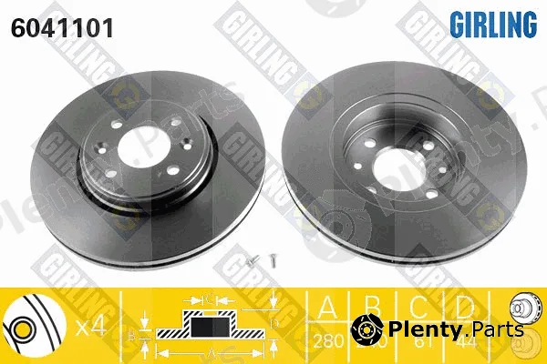 Girling 6041101 — Brake Disc