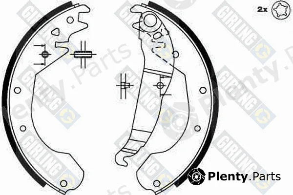 Girling 5162119 — Brake Shoe Set