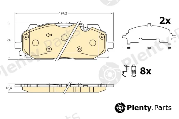 Girling 6121906 — Brake Pad Set, disc brake