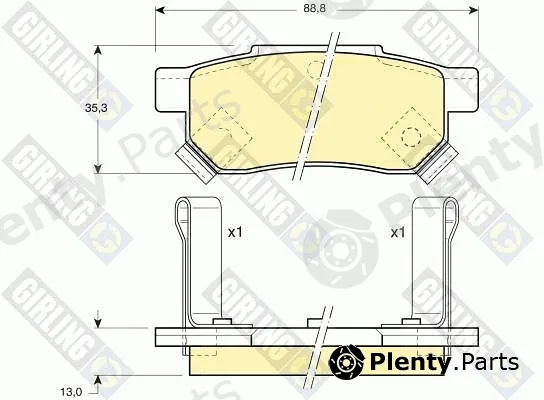 Girling 6104999 — Brake Pad Set, disc brake