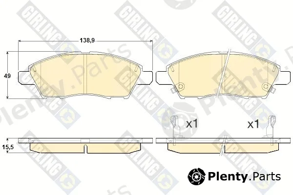 Girling 6136136 — Brake Pad Set, disc brake