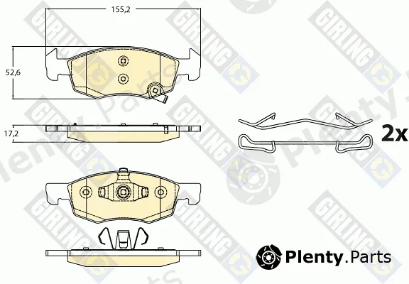 Girling 6120992 — Brake Pad Set, disc brake