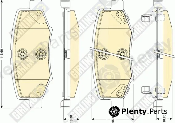 Girling 6141459 — Brake Pad Set, disc brake