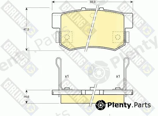 Girling 6107749 — Brake Pad Set, disc brake
