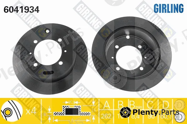 Girling 6041934 — Brake Disc