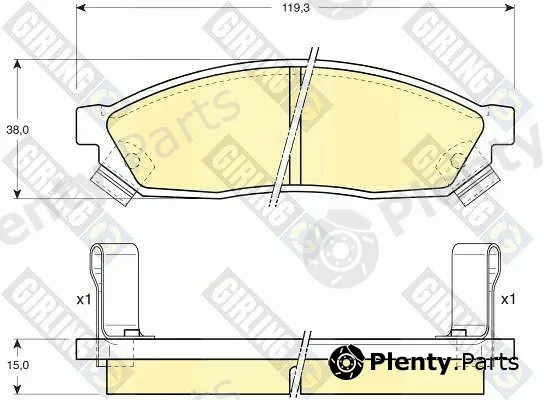 Girling 6110389 — Brake Pad Set, disc brake