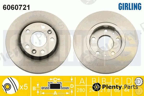 Girling 6060721 — Brake Disc