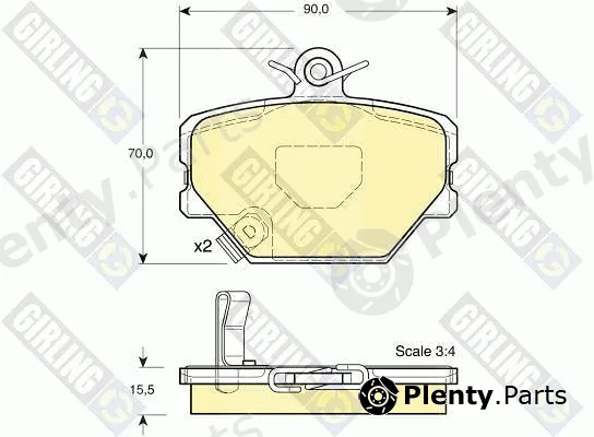 Girling 6113654 — Brake Pad Set, disc brake