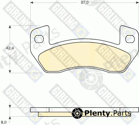 Girling 6116809 — Brake Pad Set, disc brake
