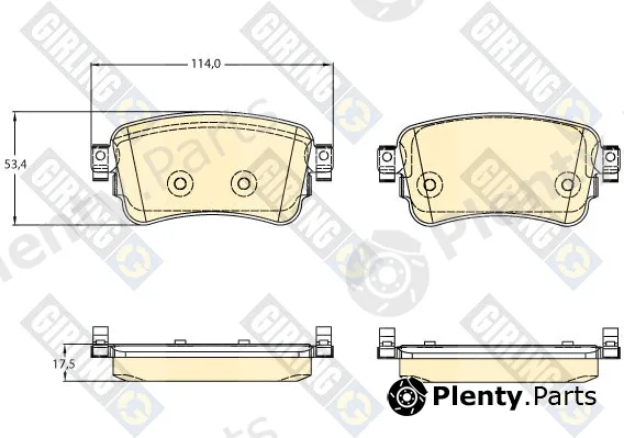 Girling 6121668 — Brake Pad Set, disc brake