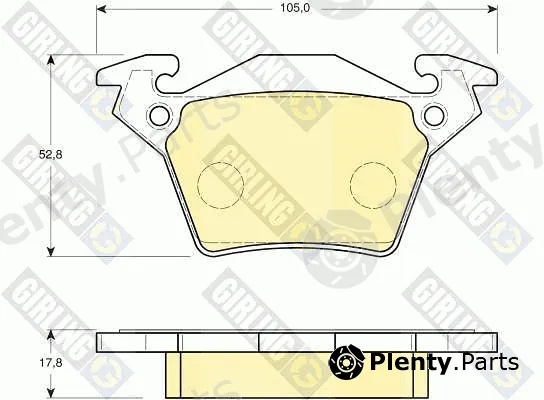 Girling 6114084 — Brake Pad Set, disc brake