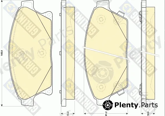 Girling 6118479 — Brake Pad Set, disc brake