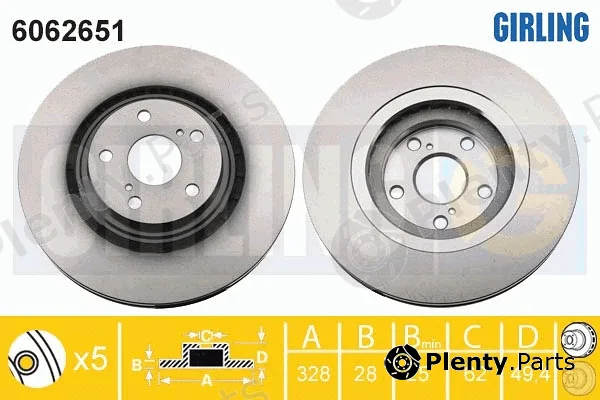 Girling 6062651 — Brake Disc