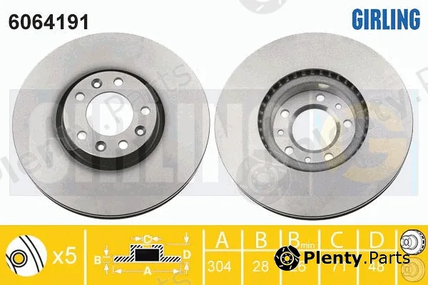 Girling 6064191 — Brake Disc