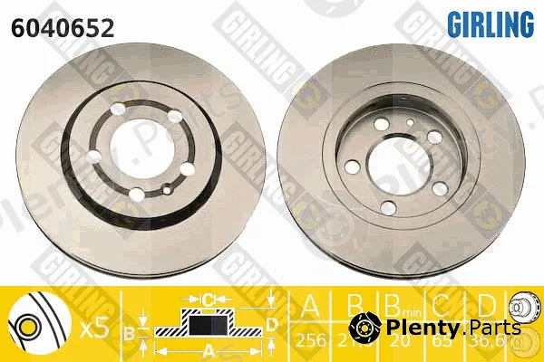 Girling 6040652 — Brake Disc