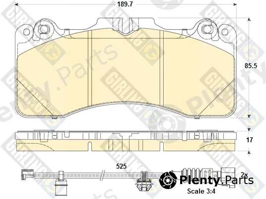 Girling 6135069 — Brake Pad Set, disc brake