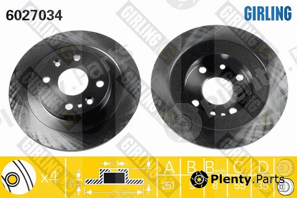 Girling 6027034 — Brake Disc