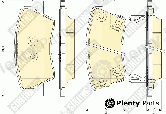 Girling 6134949 — Brake Pad Set, disc brake