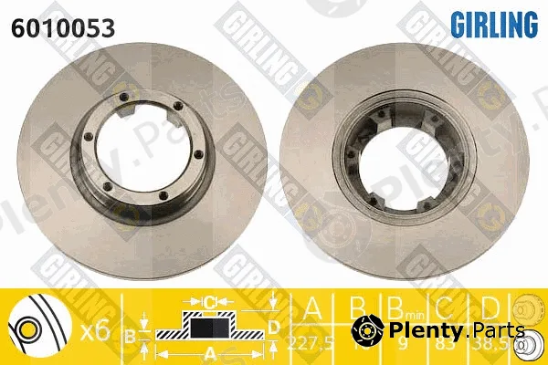 Girling 6010053 — Brake Disc