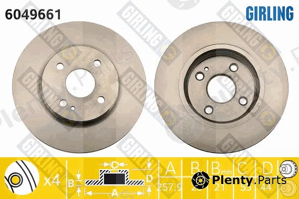 Girling 6049661 — Brake Disc