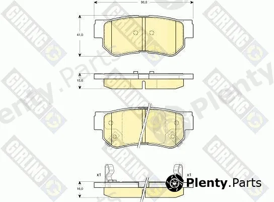 Girling 6132849 — Brake Pad Set, disc brake