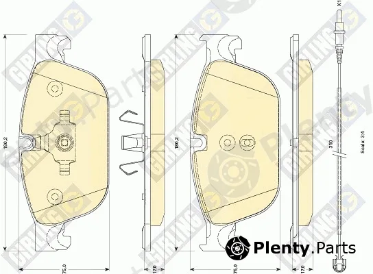 Girling 6118892 — Brake Pad Set, disc brake