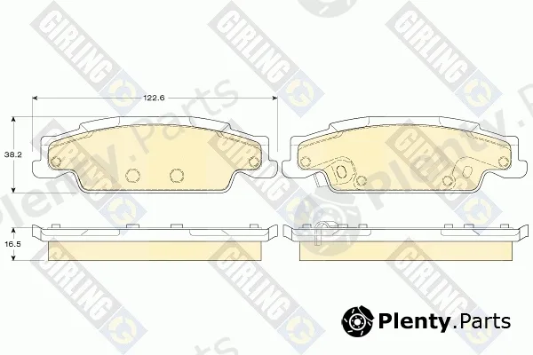 Girling 6144538 — Brake Pad Set, disc brake