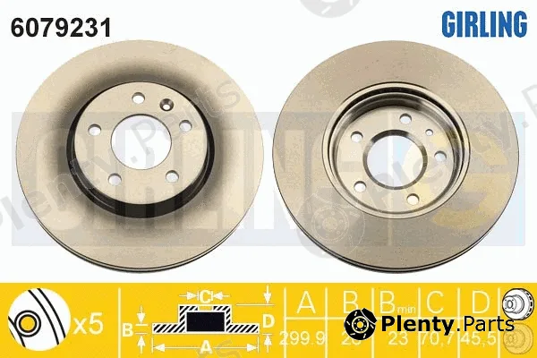 Girling 6079231 — Brake Disc